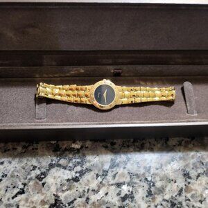 Vintage Gucci 18K Gold Plated Watch – 3300.2.M Series – 34mm Swiss Quartz Unisex